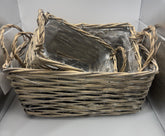 Wicker basket set